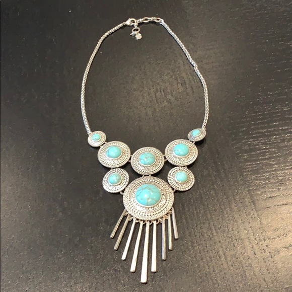 Lucky Brand Turquoise Stone Necklace - Picture 1 of 3